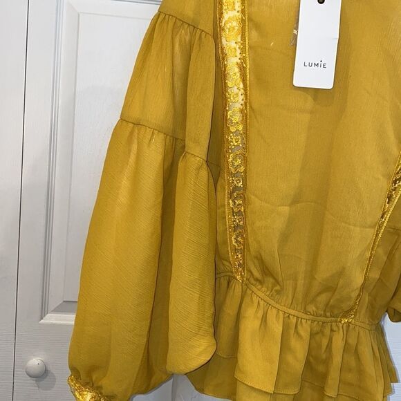 🔥lumie from Neiman Marcus blouse top - Picture 6 of 9